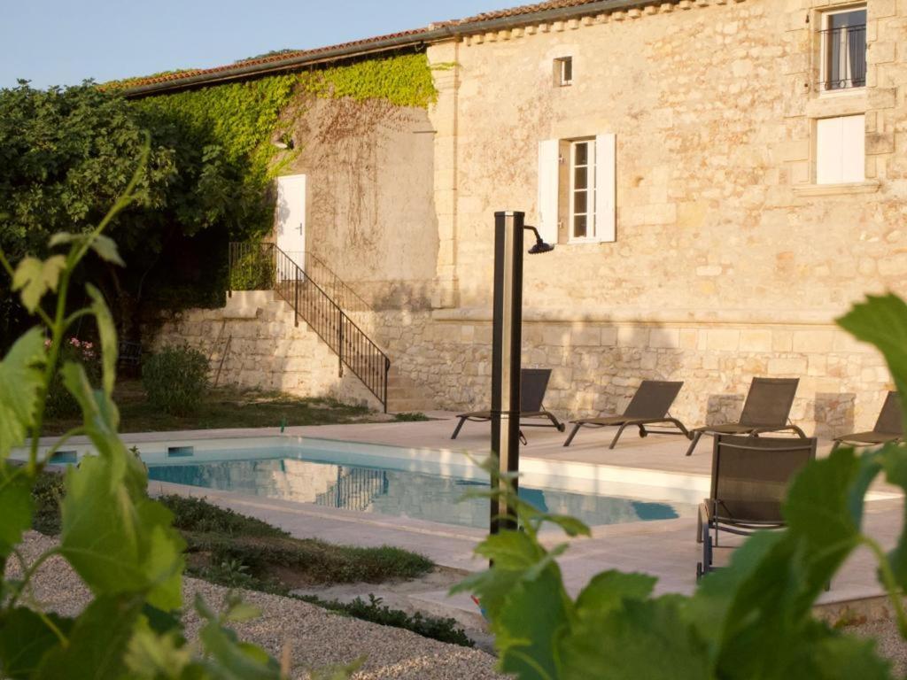 Gîte avec piscine, Château de Lescours, St-Émilion Saint-Sulpice-de-Faleyrens Exterior foto